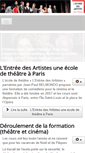 Mobile Screenshot of l-entree-des-artistes.fr