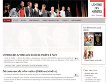 Tablet Screenshot of l-entree-des-artistes.fr